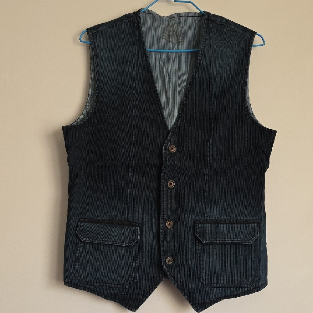 Brand NEW Unisex Jean Vest Dark Blue Small